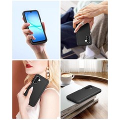 Heavy Duty Rugged Dual-Layer Shockproof Case for Samsung Galaxy A17 5G, Black