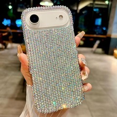 iPhone 17 Air Glitter Bling Case, Cute Girly Luxury 3D Colorful Sparkly Shiny