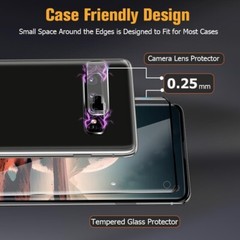 2+2 Pack for Samsung Galaxy S10 Protective Film, Tempered Glass for Camera Lens