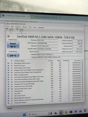 SanDisk 128GB M.2 SSD X600 SD9SN8W-128G Internal Solid State Drive 96% Health