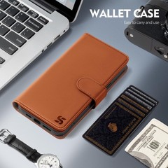 Wallet Case & Card Holder for Samsung Galaxy S24 Ultra RFID Blocking PU Leather