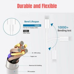 20W PD Power Wall Charger Cable Type c 3FT Charging Cord For Apple iPhone 14 13