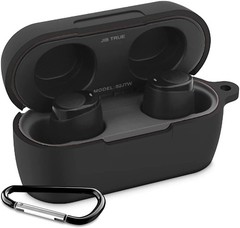 Black Silicone Replacement Case for Skullcandy JIB True Wireless Earbuds Cover