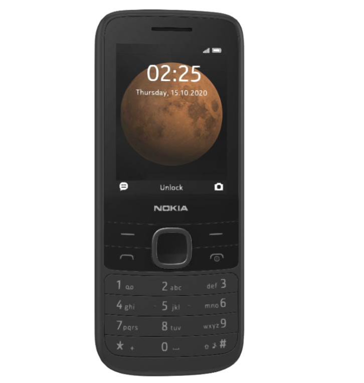 Nokia 225 4G 2.4&Prime; Dual Sim 128MB FM MP3 Cellphone Black