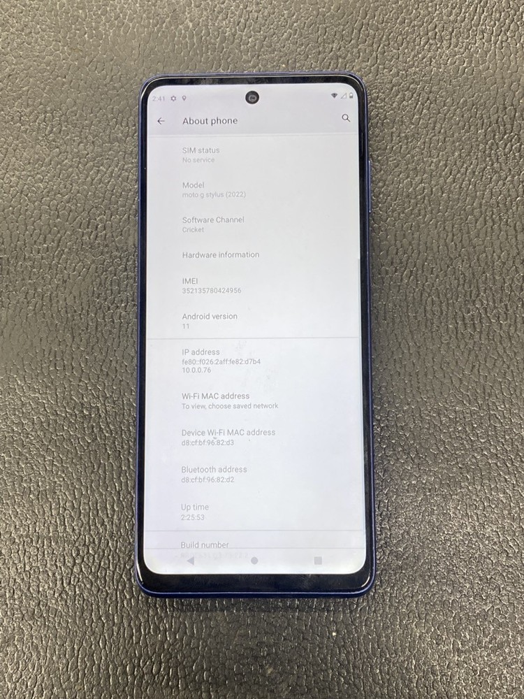 Motorola Moto G Stylus (2022) XT2215 – 128GB – Blue (Cricket) (PD5032717)