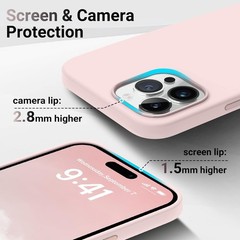 Shockproof Designed for iPhone 14 Pro Case 6.1 inch, Rubber Full-Body Protection
