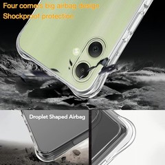 Case for Samsung Galaxy A06 Clear TPU Transparent Soft Cover Military-Grade Prot