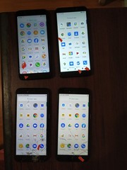 Lot of 4 Coolpad Legacy S CP3648A(2pc)/Cloud Stratus C7/TCL A502DL 16GB For part