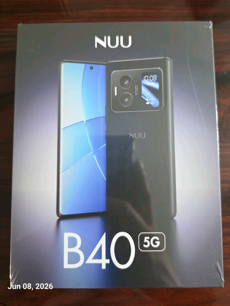 NUU B40 5G Android 15 Dual SIM 8GB RAM 256GB 64MP Midnight Grey