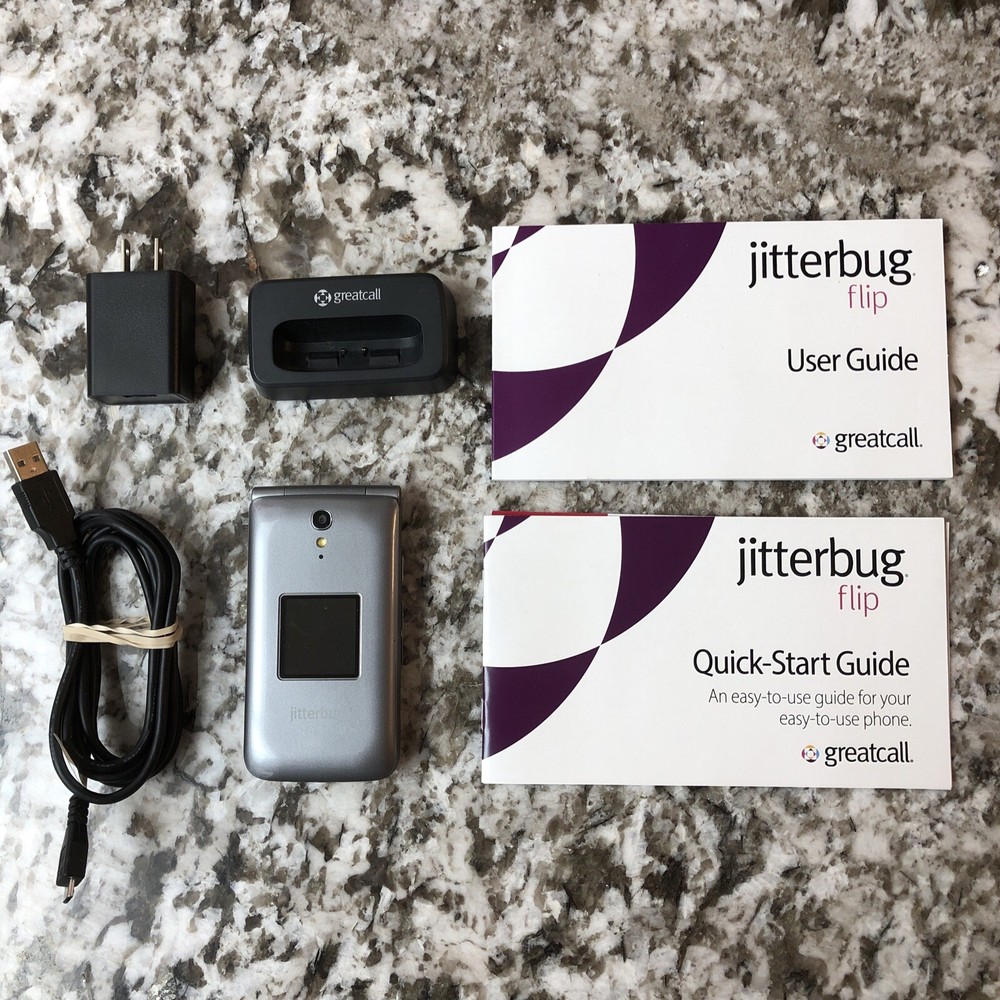 Alcatel Jitterbug Flip2 Phone for Seniors Large Screen Big Buttons Simple Me