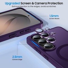 Slim Silicone Case in Cobalt Violet for Samsung Galaxy S26 Ultra with Stand