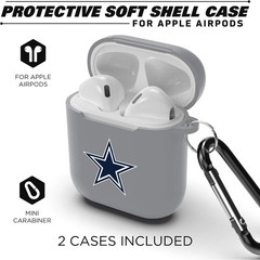 NFL Unisex Protective Case for Apple Airpods – 2 Pack