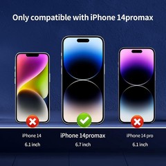 3 Pack Screen Protector Designed For iPhone 14 Pro Max, Bubble Free & Ultra Resi