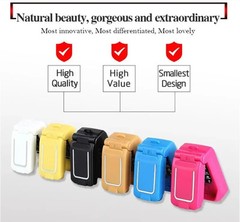 Unlocked J9 Mini Filp Dialer Cellphone GSM Mobile Card Phones FM Radio BT 3.0