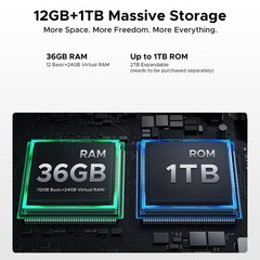 DOOGEE Blade20Max Rugged Smartphone 36GB+1TB Android 15 11800mAh 33W 6.6inch NFC