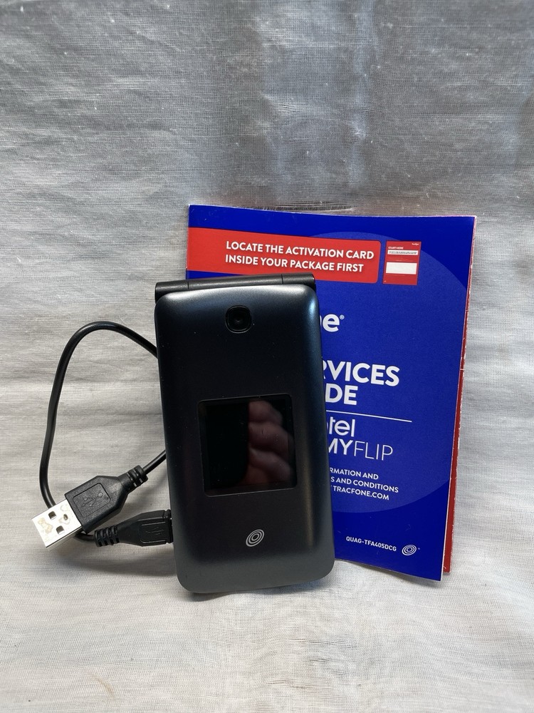 Alcatel MyFlip TracFone with manual A405DL black