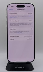NEW – Apple iPhone 16 Pro – 256 GB – White Titanium (Unlocked) (Excellent). ~09~