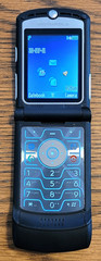 Motorola RAZR V3 – Black ( Cingular / Unlocked ) GSM Flip Phone – Great Shape