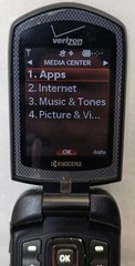 Vintage Kyocera Verizon KYOE4520NCPTT Flip Cell Phone, Black « O2B » Works Great!!