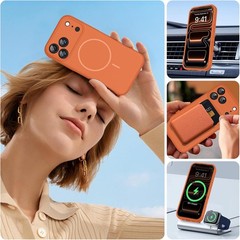 Magnetic for iPhone 17 Pro Max Case, Integrated Silicone Camera Control Cover, O