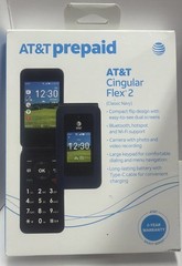 ✨AT&T Cingular Flex 2 4G LTE Senior Flip Phone – Easy Use, Large Buttons, Navy