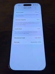 Apple iPhone 16 Pro – 128 GB – Black Titanium (Unlocked) – Poor Condition