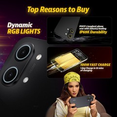 POCO X8 Pro Max (Black, 512GB 12GB RAM) 6.83&Prime; Dimensity 9500s Global Version.