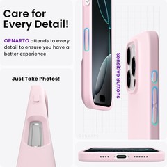 iPhone 16 Pro Max Case 6.9&Prime;, Slim Liquid Silicone 3 Layers Soft Gel Rubber Cover