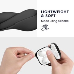 Cat Black/White Silicone Case for Samsung Galaxy Buds FE – kwmobile Cover