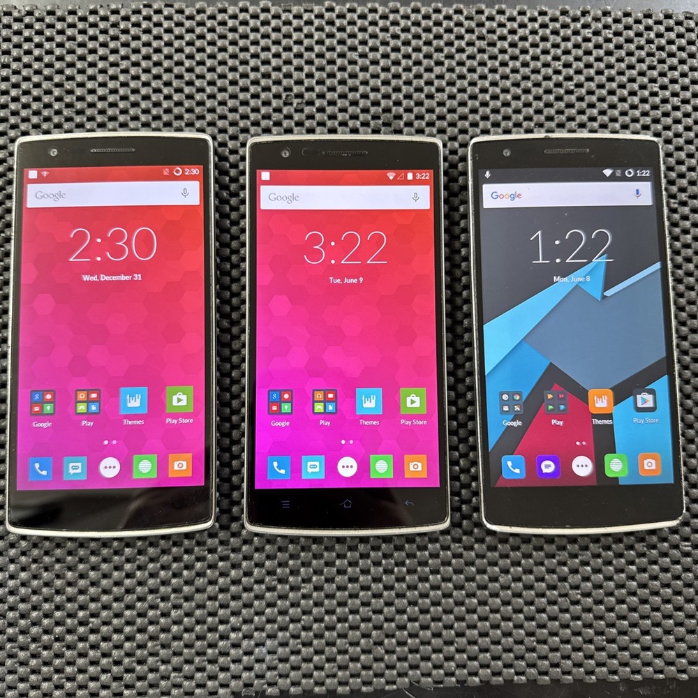 Lot Of 3 OnePlus One (Cyanogen OS) (A0001) 64GB – Tested And Working – L5