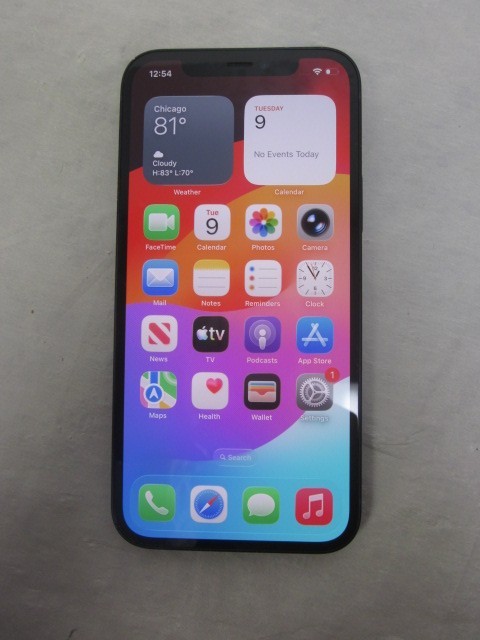 Apple iPhone 12 A2172 64GB Unlocked Black 89% Battery Health #1