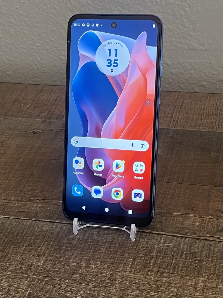 Motorola Moto G Play 2024 XT2413-3, 64GB (AT&T) 6.5&Prime; – Sapphire Blue – SEE