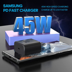6FT Charger Cable Type c 45W PD Fast Wall Adapter For Samsung Galaxy S23 S22 21