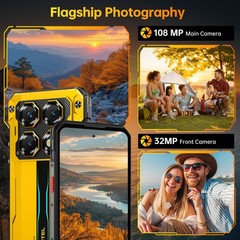 OUKITEL 2026 WP60 Rugged Smartphone 5G 10000mAh Android Phone 7.2 in 24GB+256GB