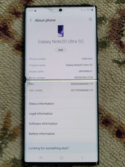 Samsung Galaxy Note20 Ultra 5G 128GB 12GB 6.9&Prime; Unlocked