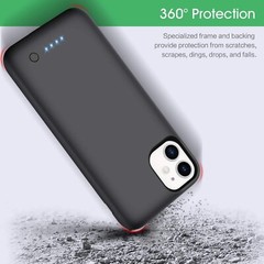 For iPhone 11 Battery Case, iPhone 11 6.1 inc,6800mAh Portable External ,Black