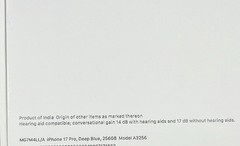 Brand New Sealed Apple iPhone 17 Pro – 256 GB – Deep Blue (AT&T Cricket)