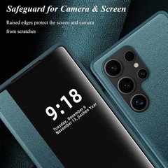 Case for Samsung Galaxy S26 Ultra S View Flip Leather Cover Clear Smart Window