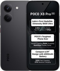 POCO X8 Pro (Black, 256 GB 12GB RAM) Dimensity 8500-Ultra 6.59  » Global Version.