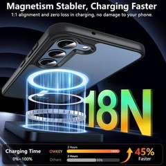 For Samsung Galaxy S23 Case 6.1&Prime; Magnetic Case,Carbon Fiber Protective Bumper