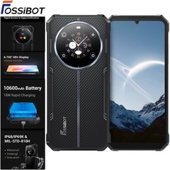 FOSSiBOT F109S 4G Android 15 Rugged Phone Dual Screen Waterproof Mobile 10600mAh