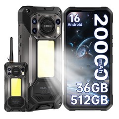 2026 OUKITEL WP61 PLUS 5G Rugged Smartphone 36GB+512GB DMR Walkie-Talkies