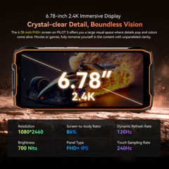 Unlocked OSAL PILOT 3 5G 4G AI Rugged Smartphone Android 15 Mobile Outdoor IP68