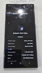 AS IS Samsung Galaxy S23 Ultra 256GB SM-S918U1 Black Unlocked FOR PARTS #A900