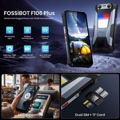 4G LTE Rugged Phone Android 16 Waterproof Dual Speaker 50MP AI Camera FOSSiBOT