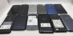 Lot of 12 Alcatel Smartphones Idol 5S 3V 1X Pop A5 Fierce 2 No Power READ