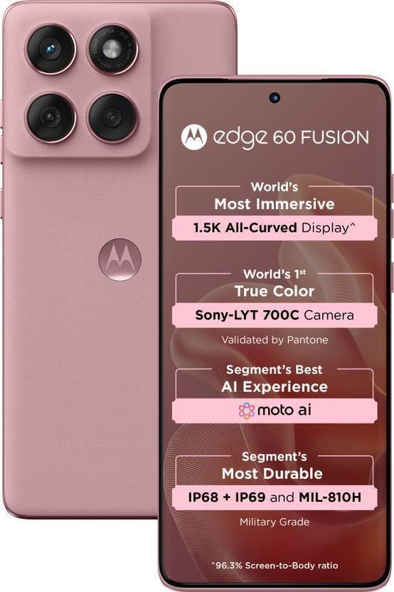 Motorola Edge 60 Fusion 5G (Zephyr 256GB 12GB RAM) 6.67  » Global Version.