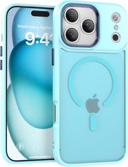 Magnetic Case for iPhone 15 Pro Max – Translucent Matte Slim Thin Shockproof Cov