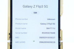 Samsung Galaxy Z Flip 3 5G 128GB Black SM-F711U DG3208 #59