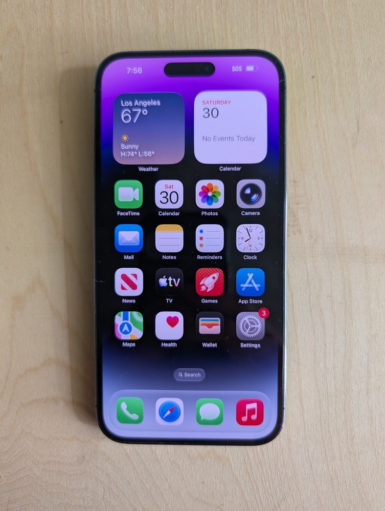Apple iPhone 14 Pro Max – 128 GB – Purple (T-Mobile) – For Parts Only (READ)